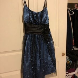 Navy Blue with Black dress